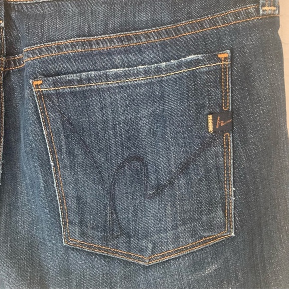 CITIZENS OF HUMANITY Ingrid #002 Stretch Denim Raw Hem Shorts Size 30 - Picture 12 of 16